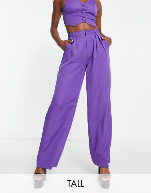 Heartbreak Tall - Ensemble 3 pièces style boyfriend - Violet, 4 de 4
