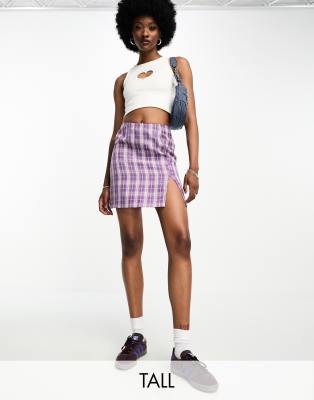 Checkered skirt tall best sale