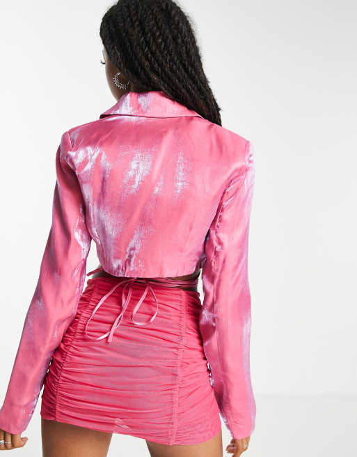 Pink shimmer clearance jacket