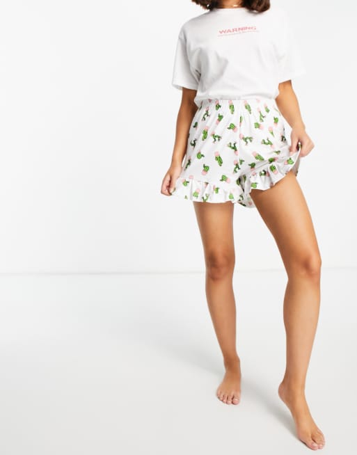 Cactus pajama online shorts