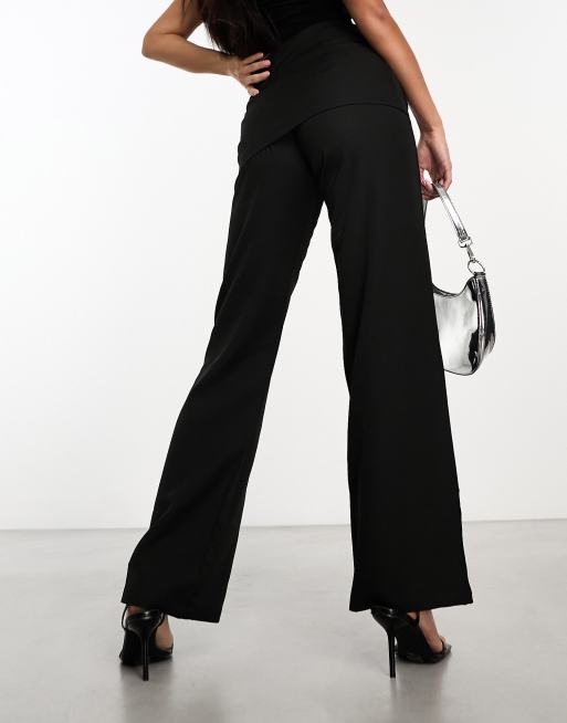 Culottes pants with overlay skirt, P11777