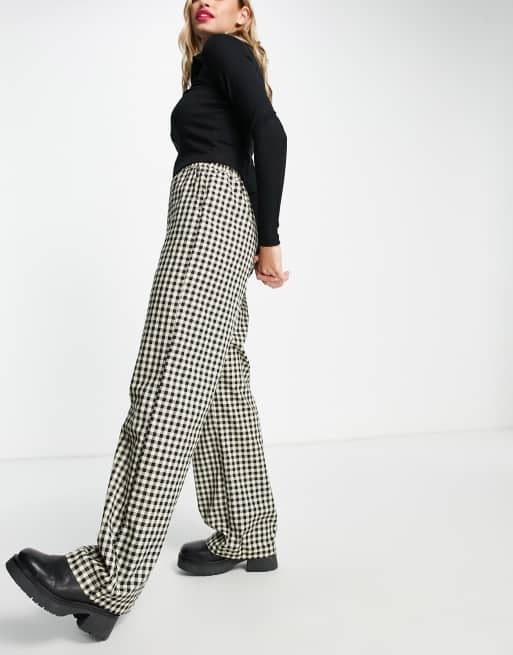 Asos hot sale gingham trousers