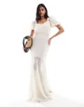 [Heathe] Heathe Delce lace maxi dress in white 10 WHITE