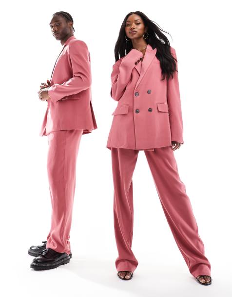 Heathe unisex Kolawole suit set in raspberry - view 1