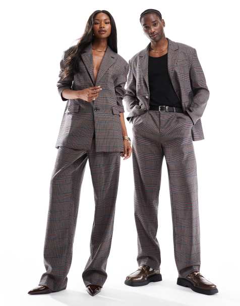 Heathe Unisex tailored trouser co-ord in grey