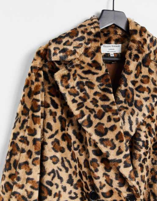 Leopard on sale coat anthropologie