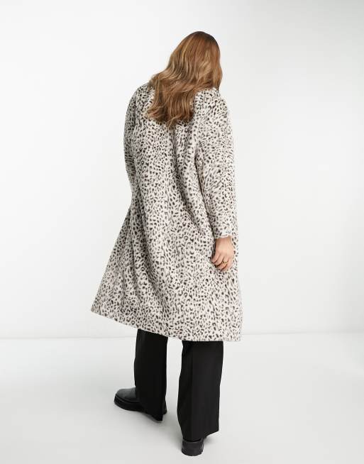 White store leopard coat