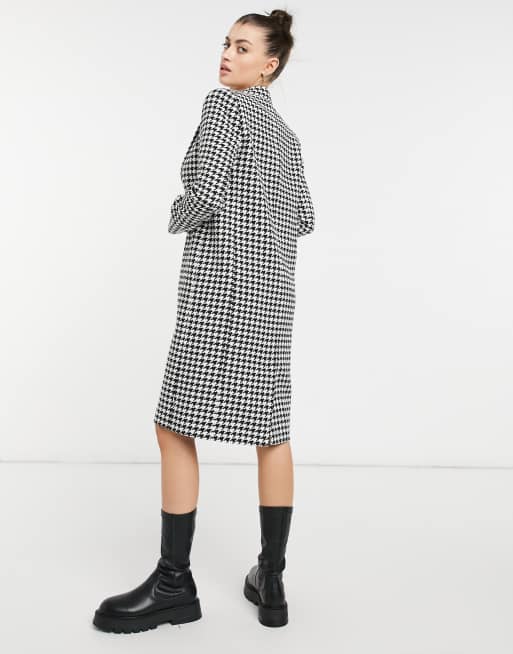 Zara on sale dogtooth coat