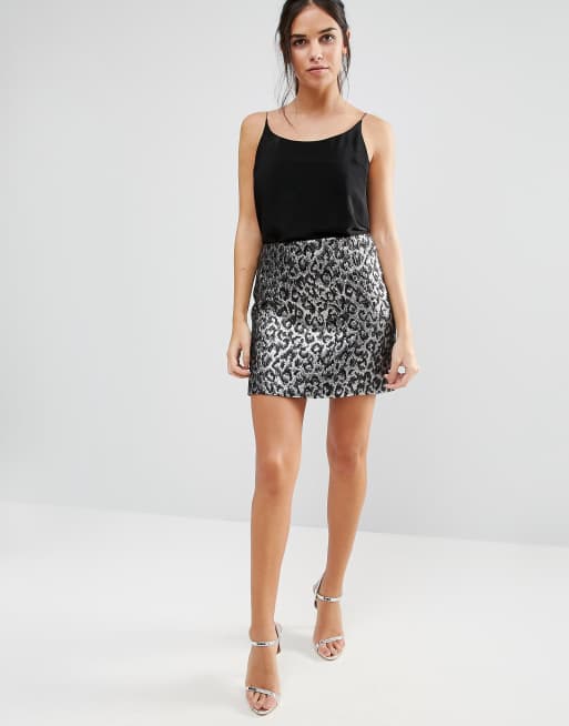 Helene berman zebra print deals skirt