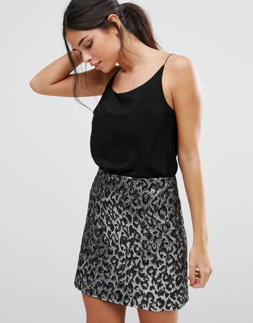 Helene berman shop zebra print skirt