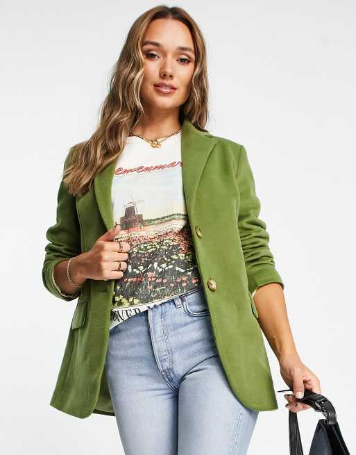 Helene Berman – Jasnozielona marynarka oversize