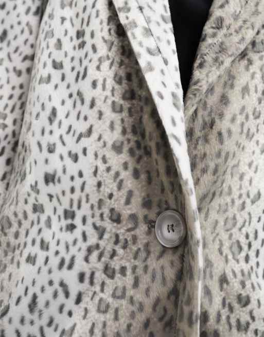 Manteau leopard 2025 gris