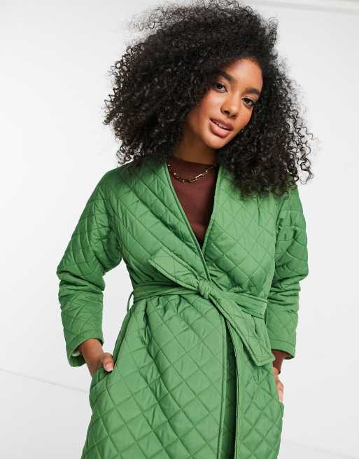 Collarless duster outlet jacket