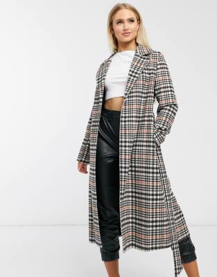 Helene berman check outlet coat