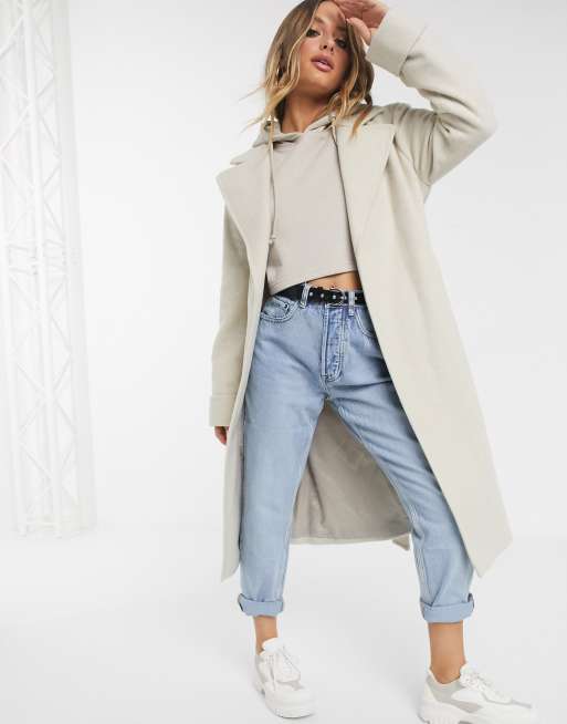 Helene Berman wrap wool blend coat ASOS