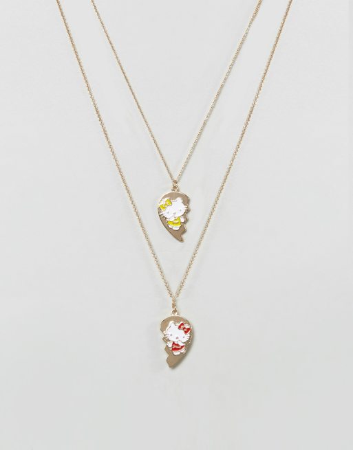 Collier enfant - Acier - Argent - Hello Kitty - Cadeau pour enfant