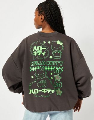 Hello Kitty x Skinnydip Charcoal Sweatshirt