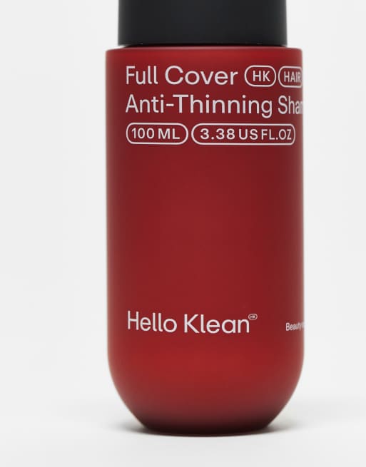 Hello Klean – Full Cover Anti-Thinning – Szampon zapobiegający przerzedzaniu się włosów do twardej wody, 100 ml, 2 z 4