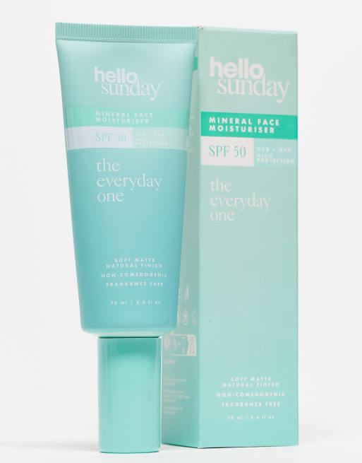 Hello Sunday The Everyday One Mineral face Moisturiser SPF50 70ml