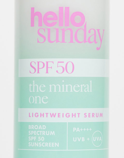Hello Sunday – The Mineral One – Lätt serum med solskyddsfaktor SPF 50, 30ml, 4 av 4
