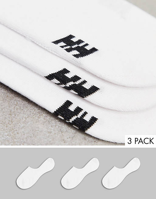 Helly Hansen 3-pack Cotton invisible socks in white