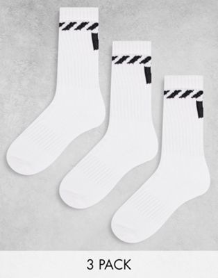 Helly Hansen Cotton Sport 3-pack socks in white