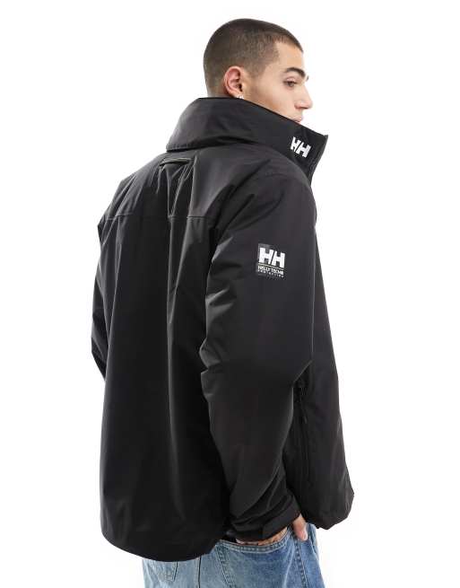 Helly Hansen Crew hooded midlayer sailing jacket 2.1 in black