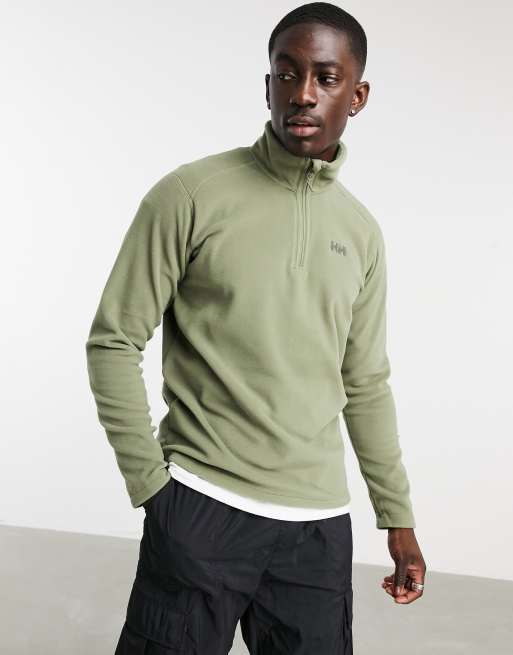 Helly Hansen Daybreaker 1/4 zip fleece in khaki