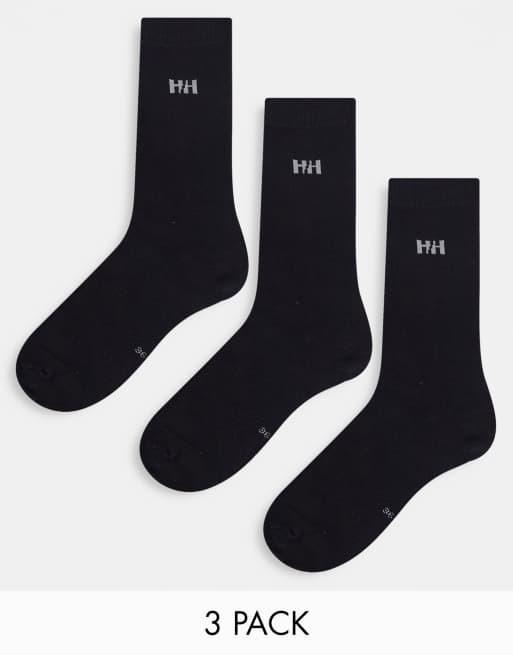 Helly Hansen - Everyday - Confezione multipack da 3 paia di calzini neri in cotone