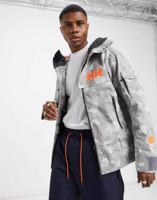 Helly hansen grey store ski jacket