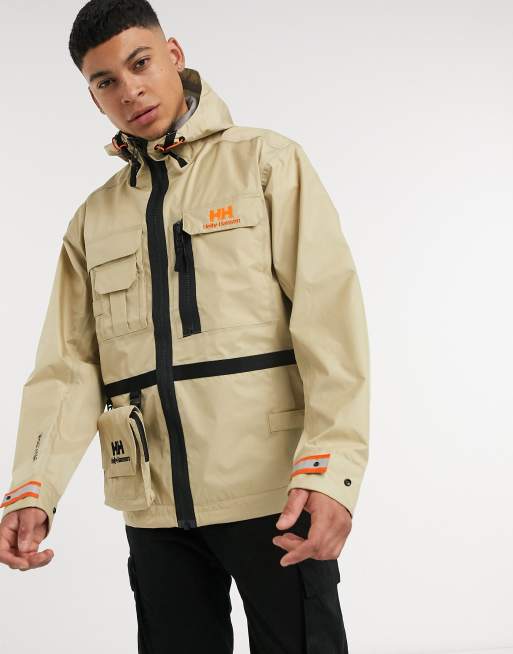 Helly Hansen Heritage rain jacket in khaki