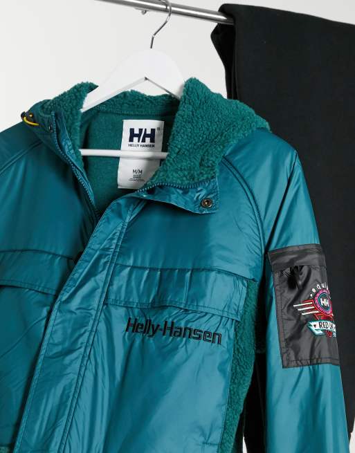 Helly Hansen Heritage unisex pile jacket in teal