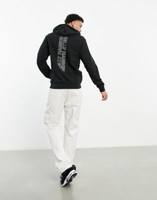 Helly Hansen hoodie with large logo back print in black