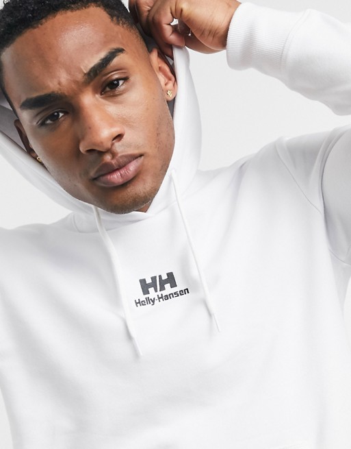 Helly Hansen hoodie with logo in white