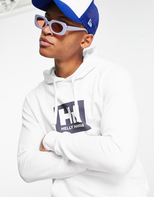 Helly Hansen – Kapuzenpullover in Weiß mit Logo