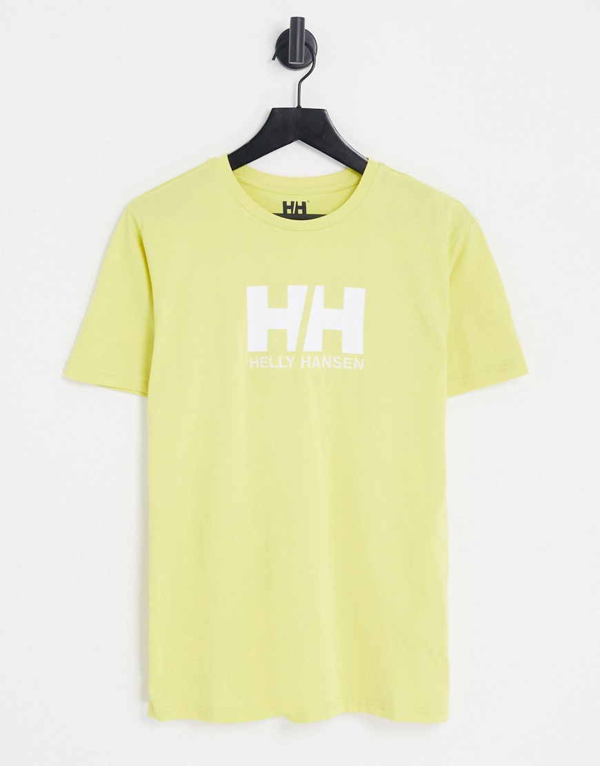 helly hansen - klargrön t-shirt med logga-grön/a