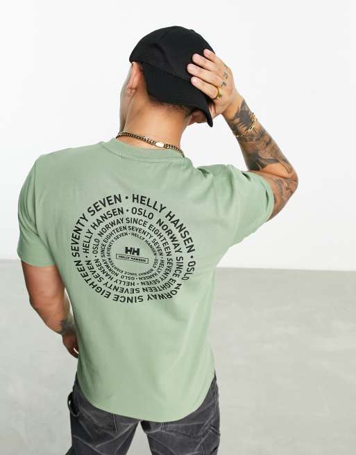 Helly Hansen Move t-shirt with back print in green