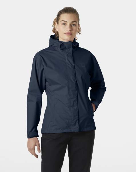 Helly Hansen Seven j rain jacket in navy - view 1