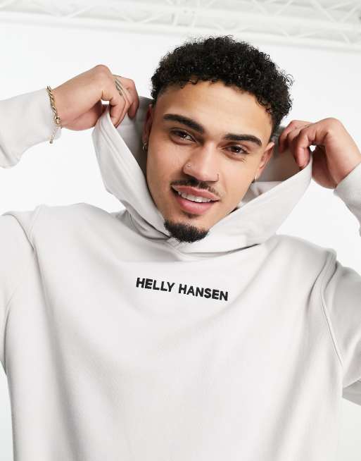 Helly Hansen - Sweat à capuche avec grand logo imprimé au dos - Gris clair, 3 de 4