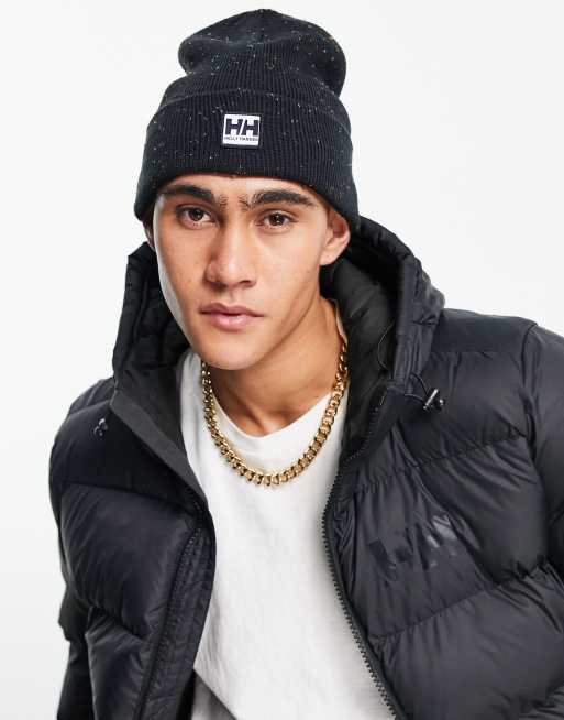 Helly Hansen – Urban – Svart mössa med vikt kant