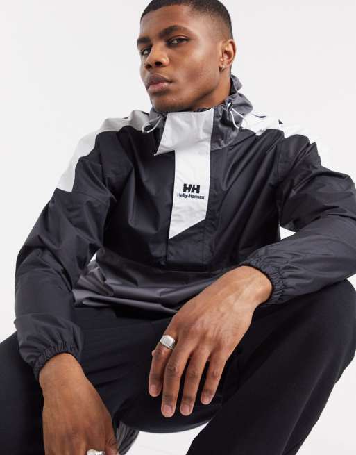 Helly Hansen young urban windbreaker anorak in black ASOS