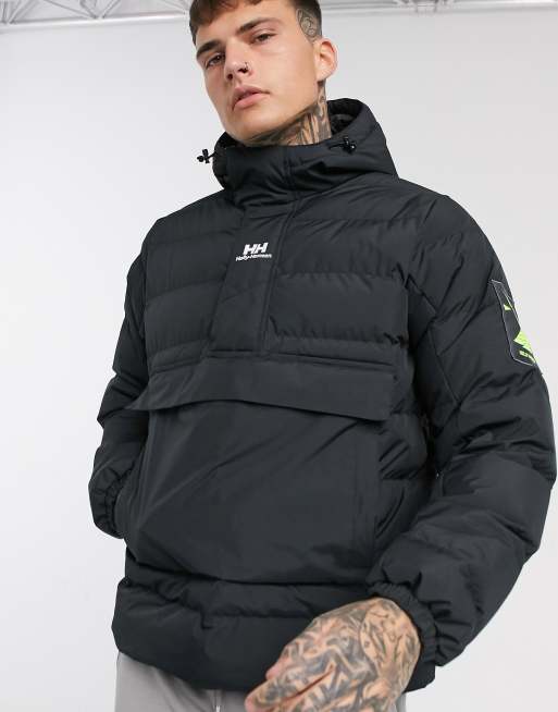 parrilla entregar creencia Helly Hansen Yu overhead puffer anorak in black | ASOS