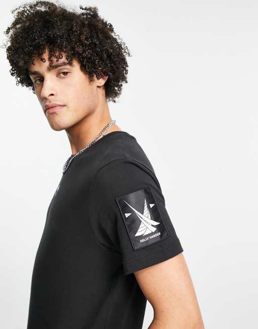 Helly Hansen YU Patch t shirt in black