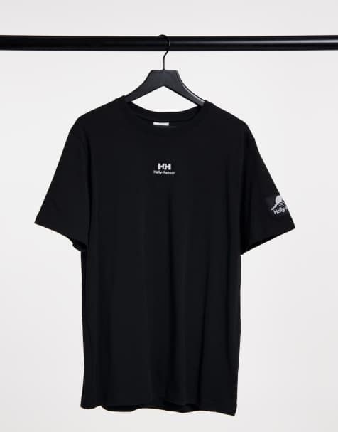 Helly Hansen YU patched t-shirt in black - view 1