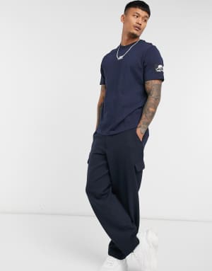 Helly Hansen YU patched t-shirt in navy
