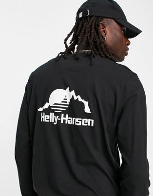 Helly Hansen YU20 long sleeve t-shirt with HH chest logo in black