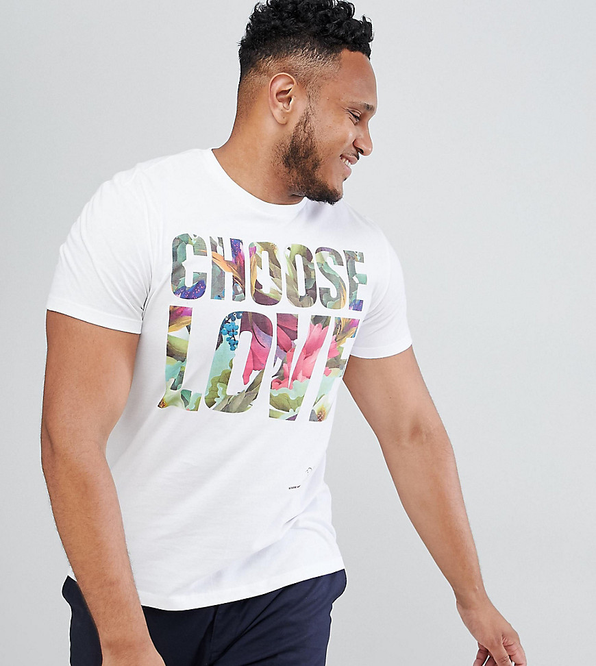Help Refugees - Choose Love - Plus x Wilderness - Festival-t-shirt i økologisk bomuld-Hvid
