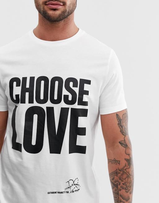 Help Refugees Choose Love t-shirt in white cotton - WHITE, 3 of 4