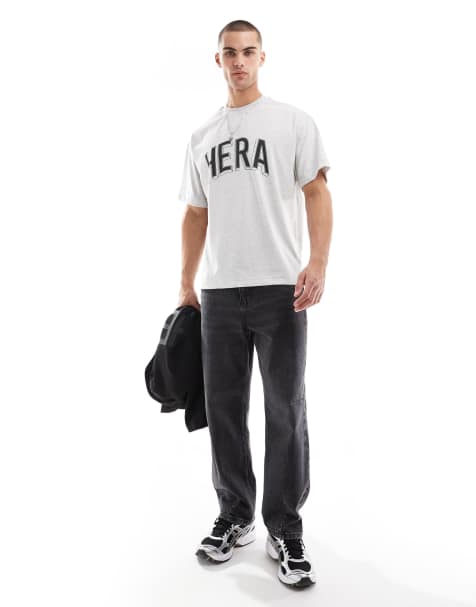 Hera 365 oversized  t-shirt in grey marl