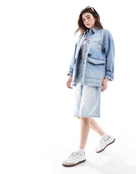 Hera denim jacket in light blue - view 1